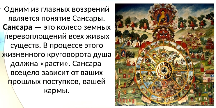 Схема колесо сансары
