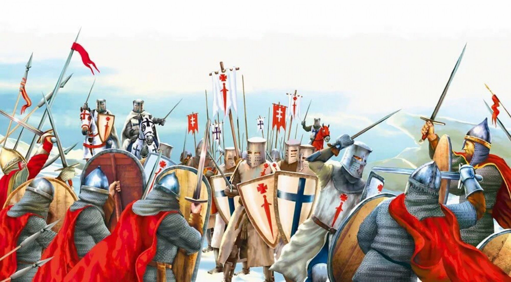 Невское сражение и ледовое побоище. Битва на Чудском озере 1242 год Ледовое побоище.