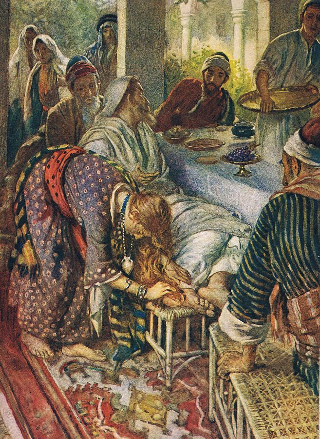 32. Иисус на вечере у воскресшего Лазаря