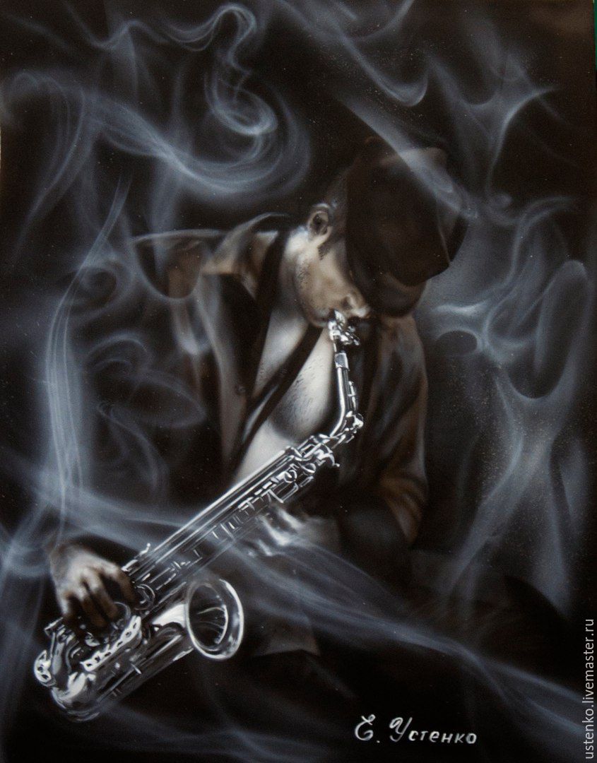 Грусть саксофон. Саксофон картина. Саксофонист живопись. Картина саксофонист. Саксофон картины художников.