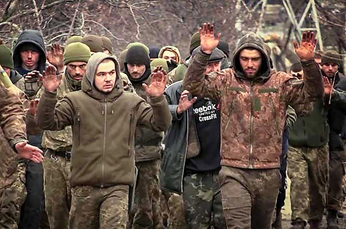 Украинские военные в плену