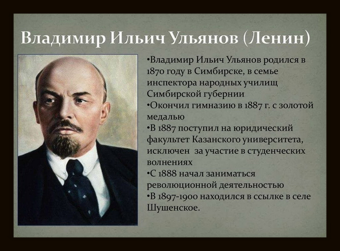 Ильич ленин годы жизни. Ленин биография.