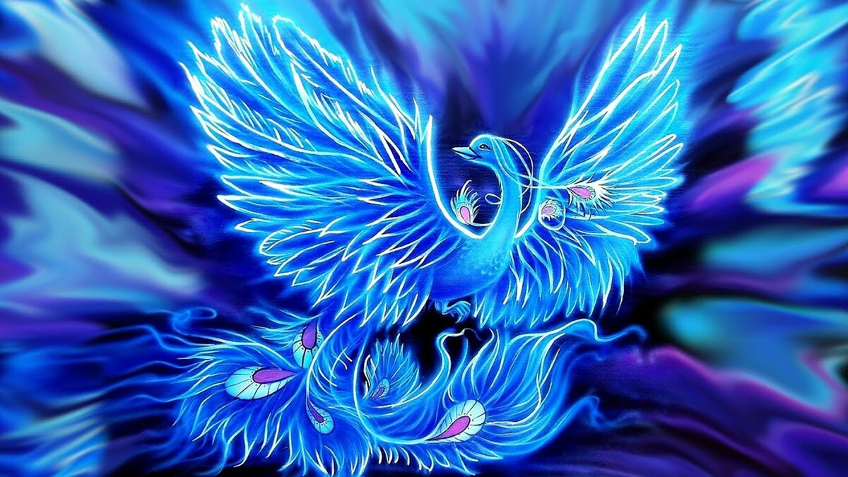 Сказочная синяя птица счастья картинки