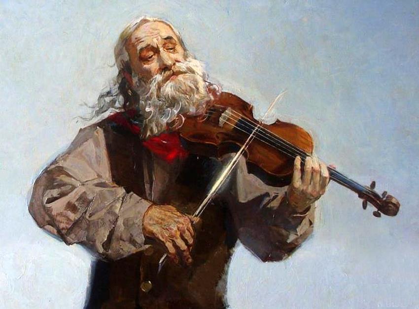 Старенькая скрипка. Скрипка картины художников. Музыканты картины художников. Старик со скрипкой. Живопись старый скрипач.