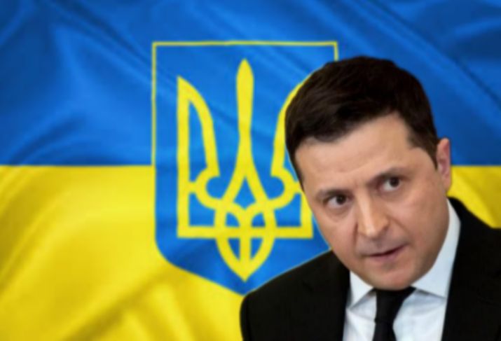 Лик под флагом Украины