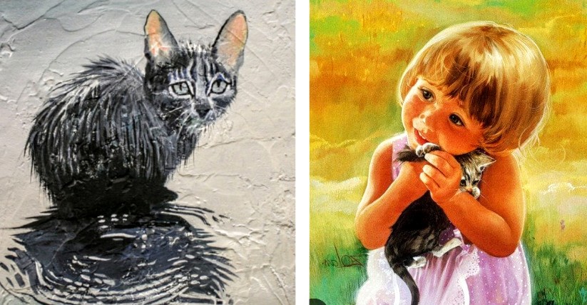 кошка под дождем. мокрая кошка. мокрая кошка. кошка под дождем хемингуэй. осень сюрреализм дождь.