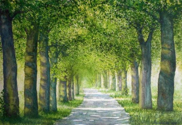 Аллея густая-нашёптанный путь..