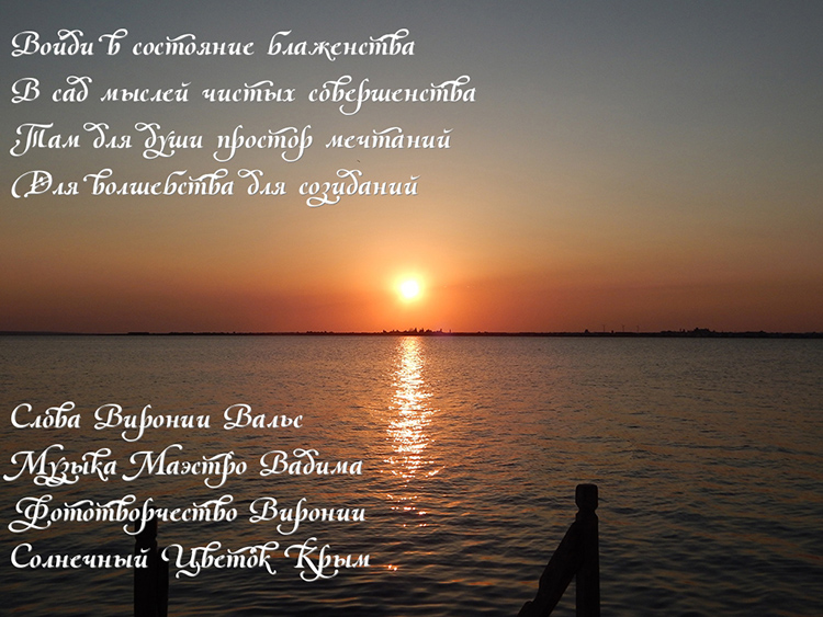 Волшебные цветы - солнечная музыка Вадима!