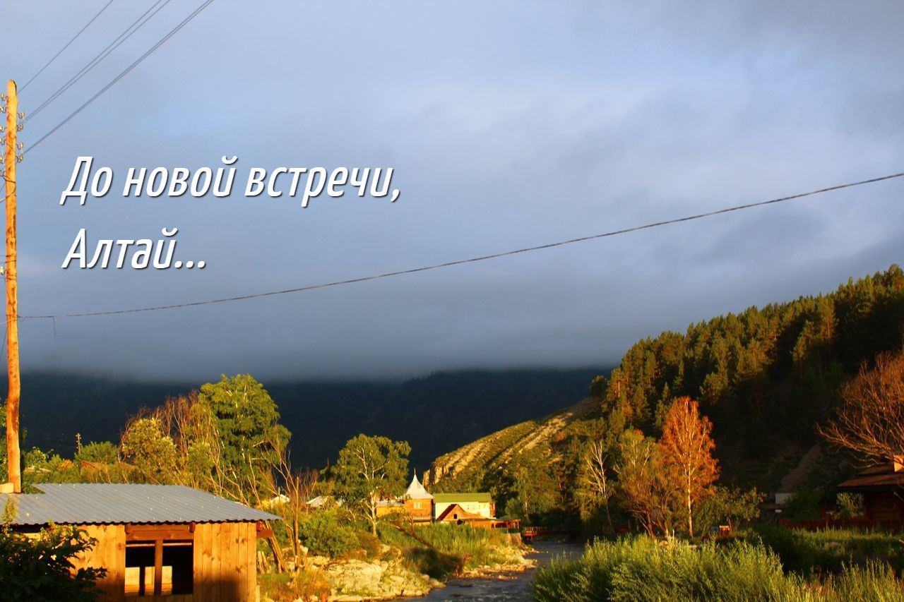 До новой встречи, Алтай...