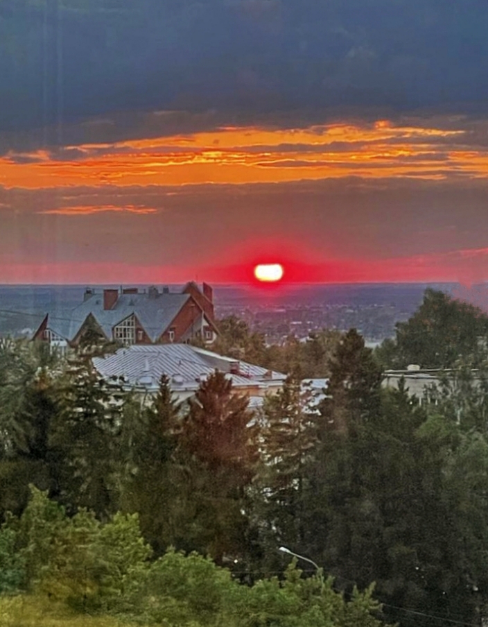 Огненный закат