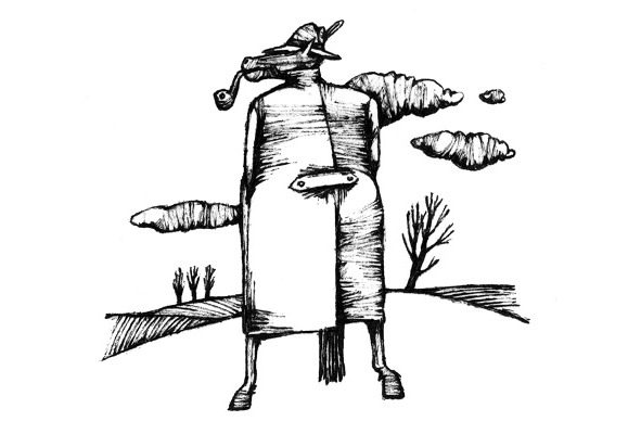 Конь в пальто рисунок