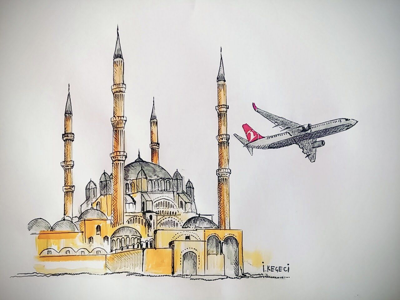 Рисунок турции легкий