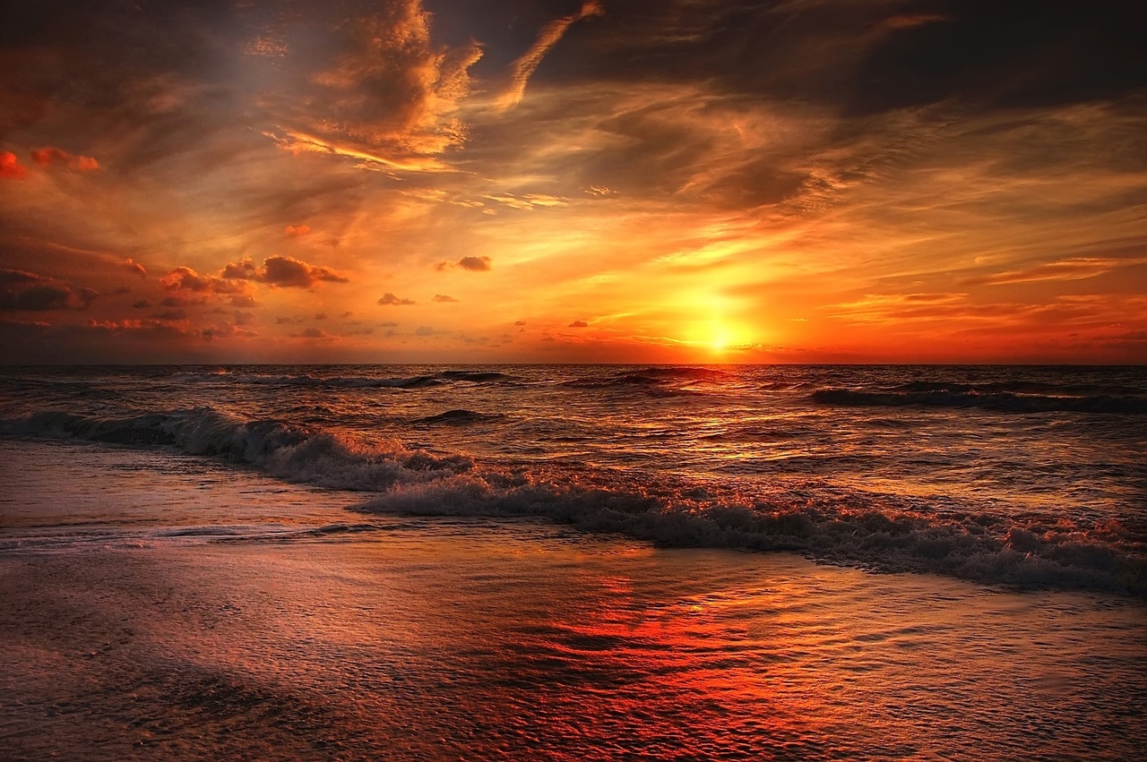 nature wallpaper for android (1920x1200) Ocean sunset, Sunrise sunset, Beautiful