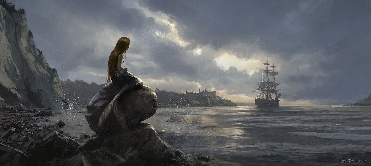 Белое море русалки