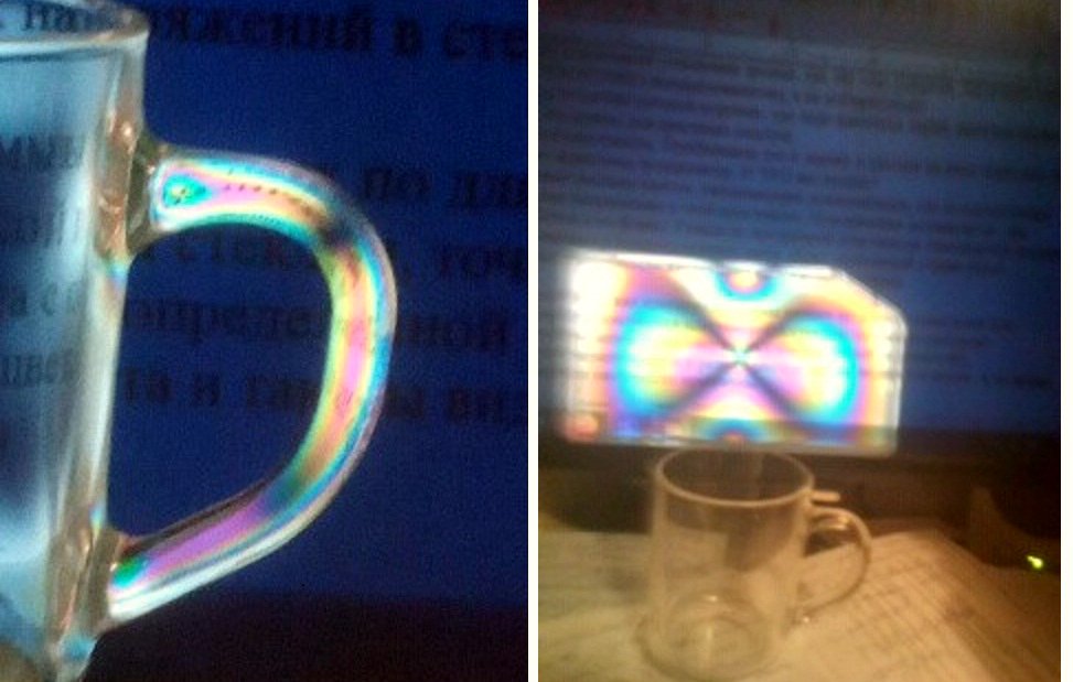 Красивые опыты с поляризованным светом