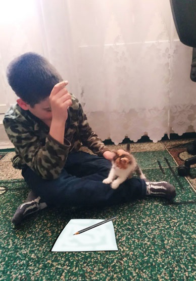 Женя и котёнок