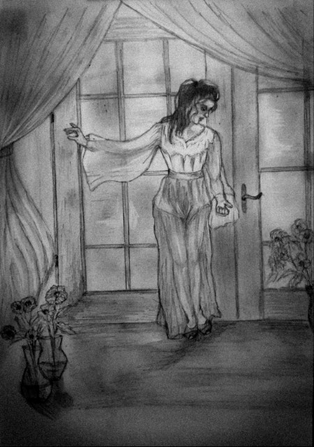 Прозрачный силуэт окутал свет луны