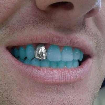 Grillz набор позолоченные шесть сверху и снизу 6 зубов, простой новые хип-хоп ро