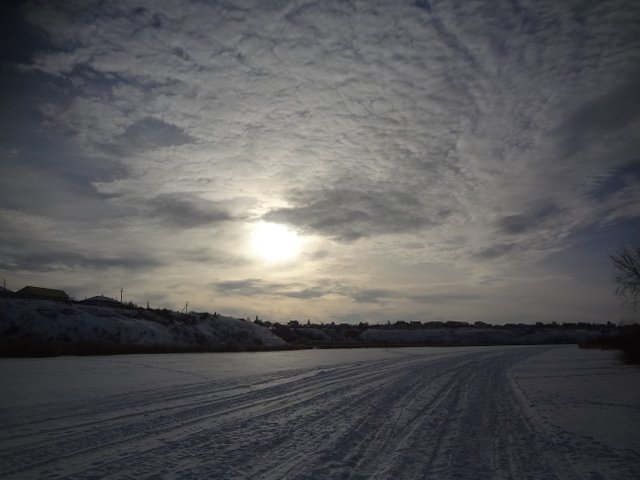 Зима. В воздухе сегодня вечером