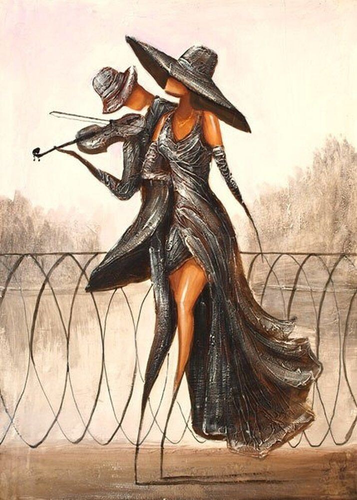 Он играл ей на скрипке..