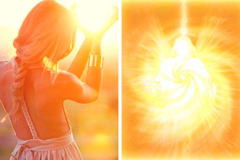 День наполненный солнцем. Девушка и солнце. Девушка в солнечных лучах. Женские практики. Девушка в лучах солнца.