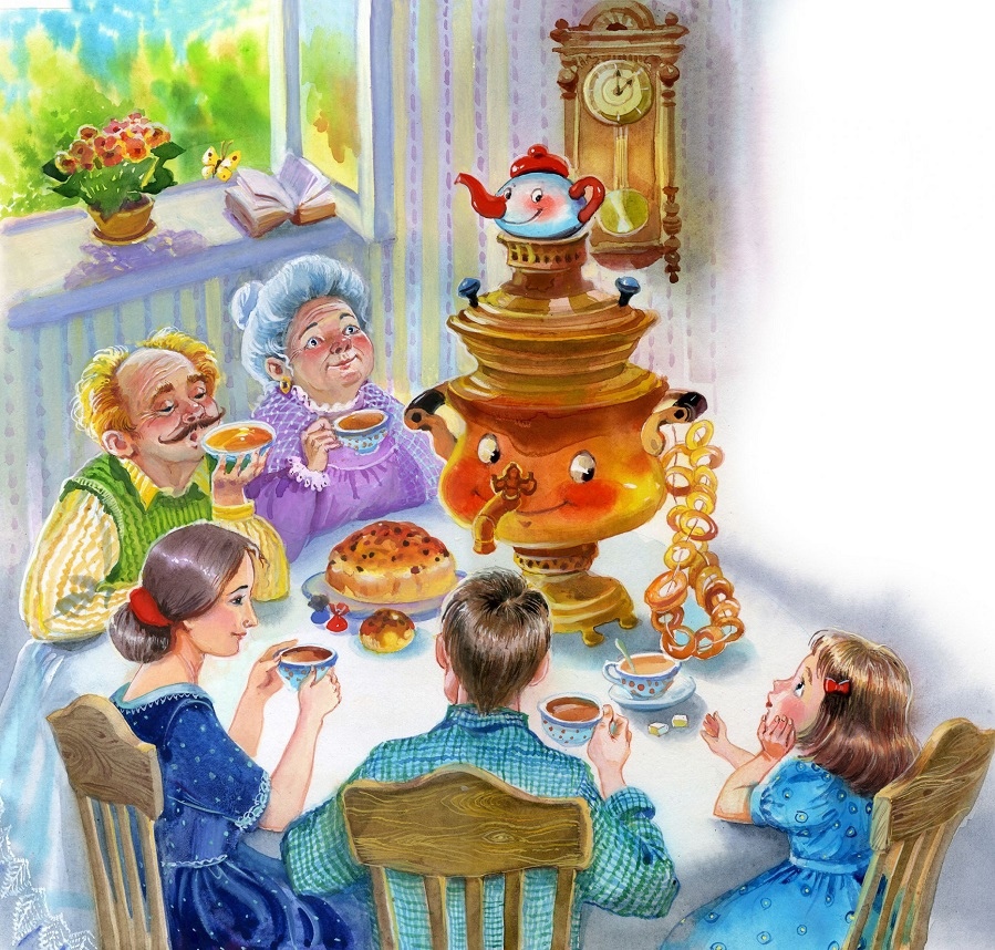 Чаепитие картинки для детей