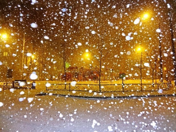 Падал снег. Песня