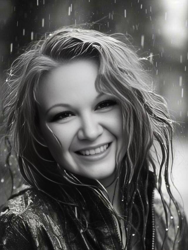 Дождь пляшет по лужам