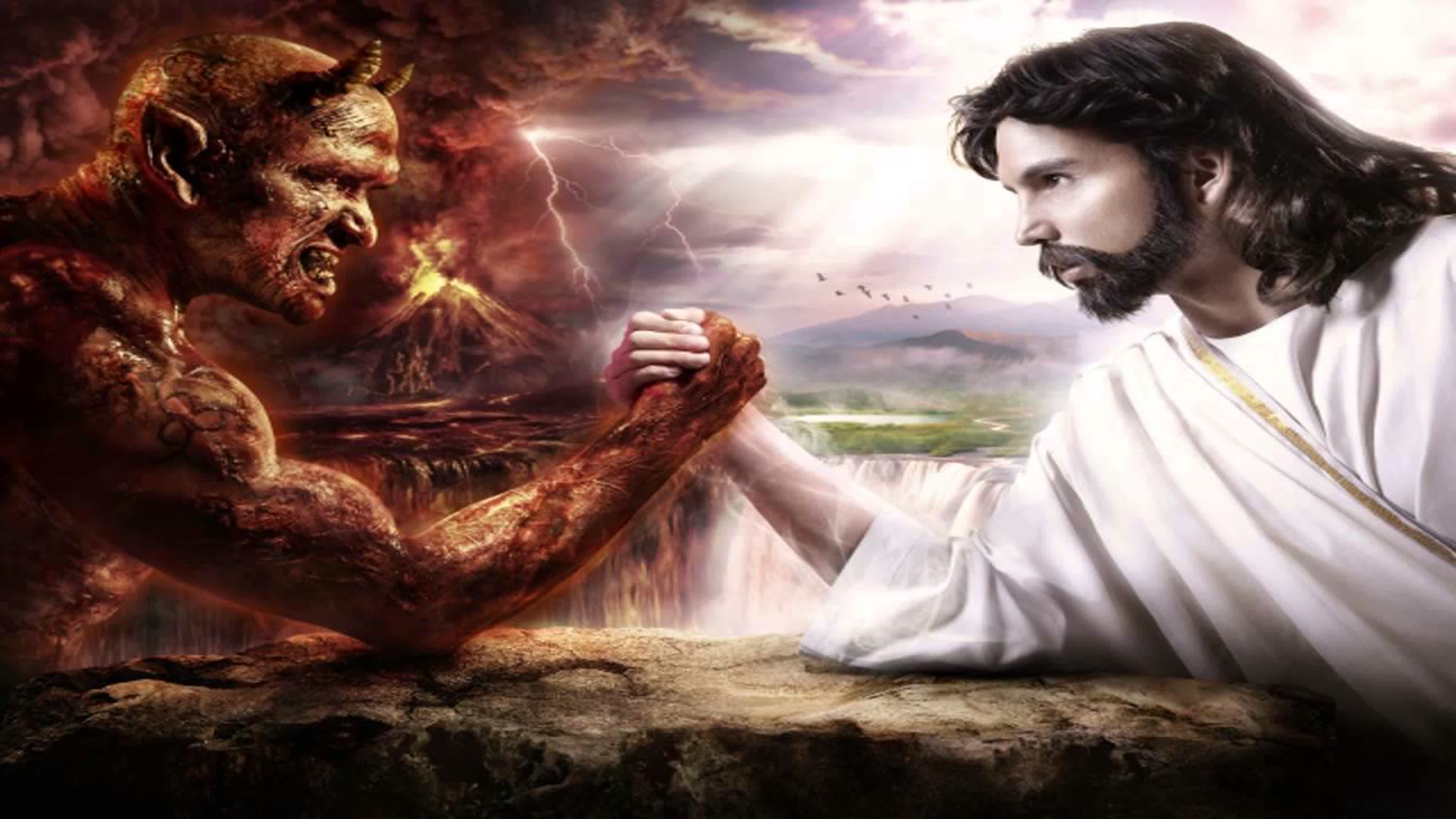 Бог против зла. Бог против дьявола. Бог и дьявол. Бог и сатана. Борьба Бога и дьявола.