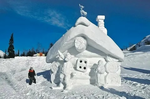 Мы дом построили из снега