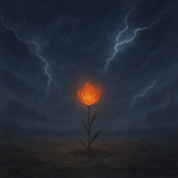 Весны оранжевый цветок