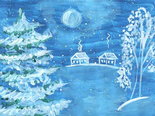 Белое и голубое