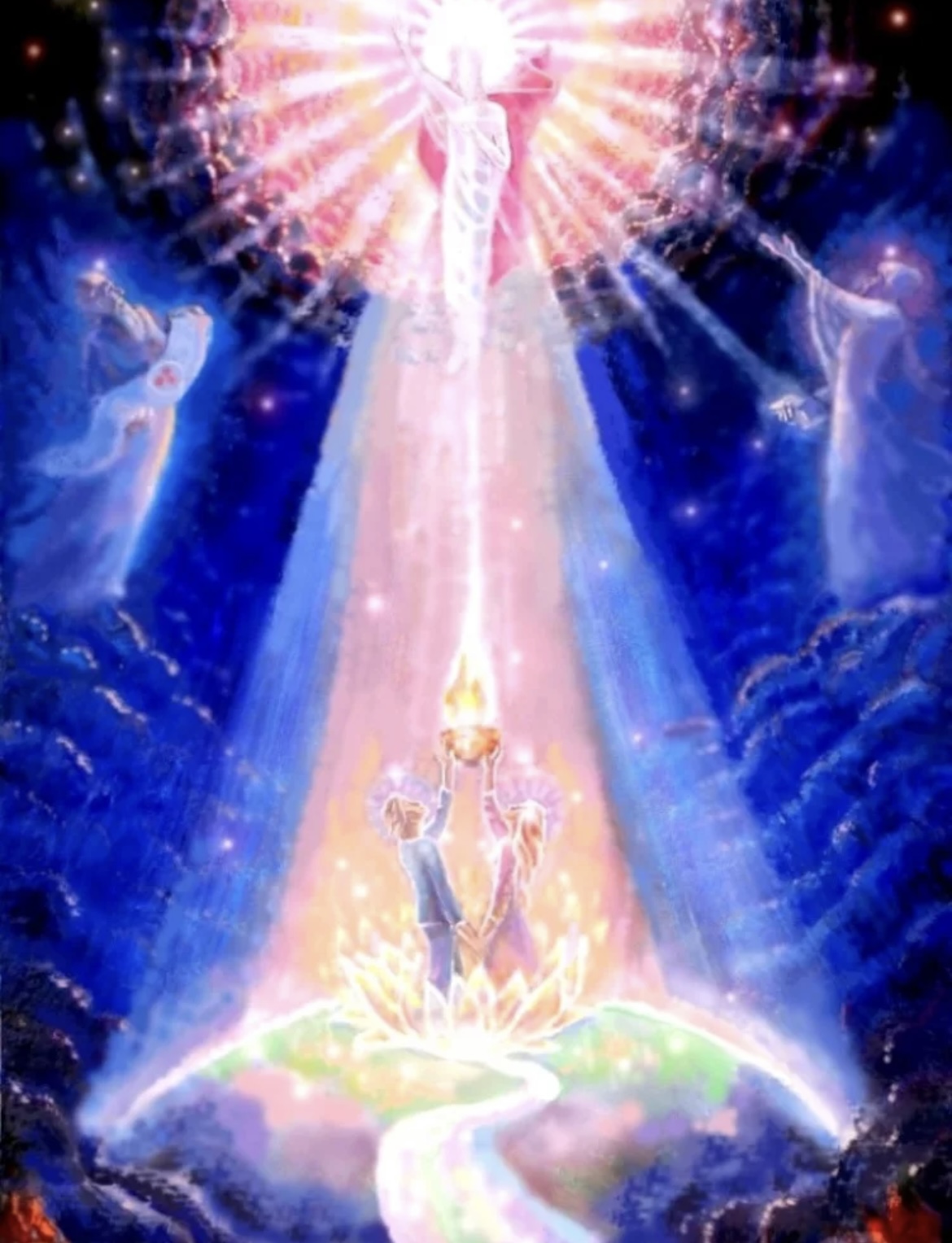 Бог дух любви. Картины Ларисы Милиной Агни йога. Художники космисты галерея надземное.