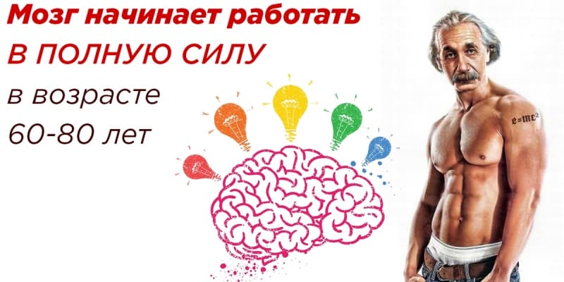 Мозг человека лет за шестьдесят