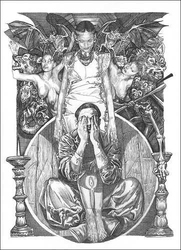 Вокруг себя черчу я мелом