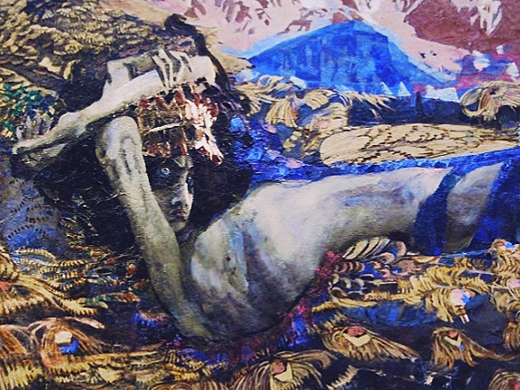 Картина демон поверженный врубель описание