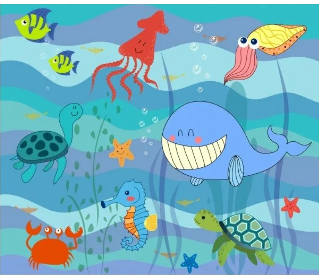Тихий океан рисунки. Морские обитатели иллюстрация. Морской рисунок для детей. Рисование детьми морского жителя. Обитатели океана рисование с детьми.