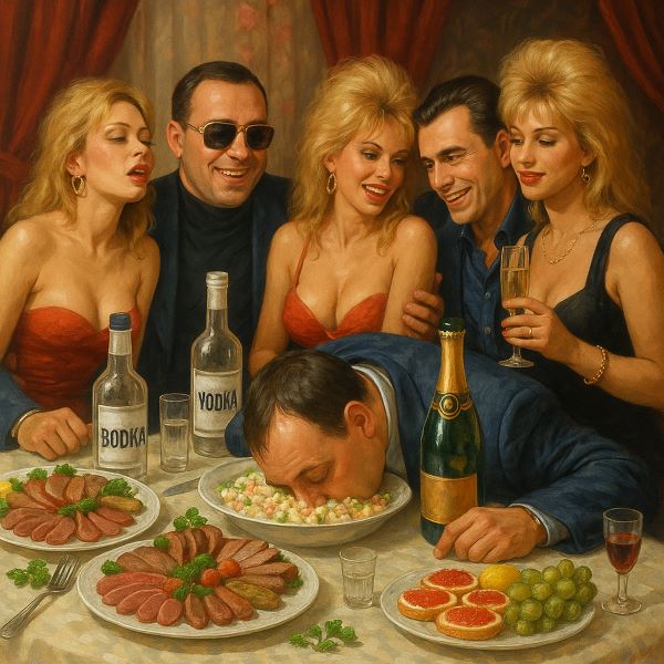 По вечерам у ресторанов...