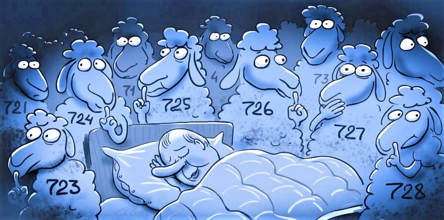 Бессонница карикатура