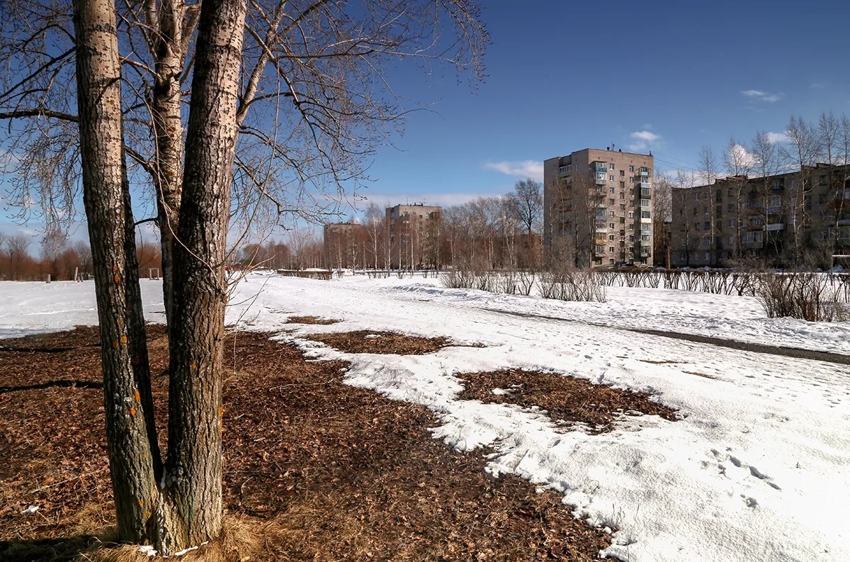 Улицы москвы в марте