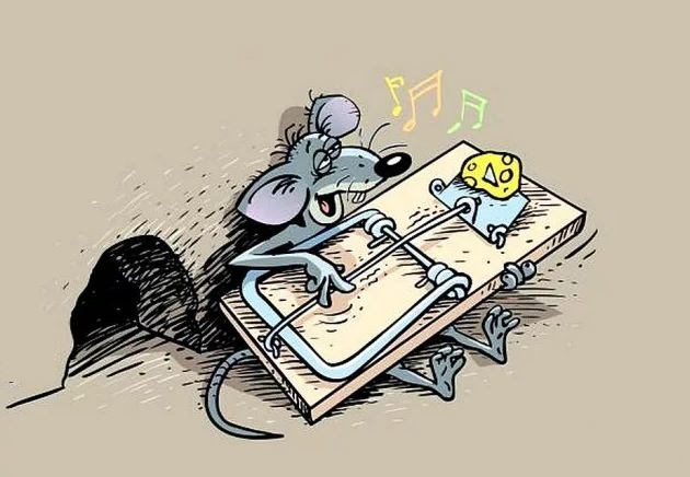 Мышеловка рисунок карандашом