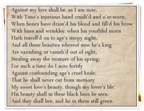 Сонет 63. Уильям Шекспир. Попытка перевода