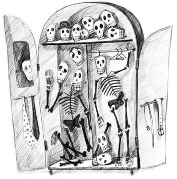 Скелеты в шкафу 2024. Шкаф карикатура. Скелет в шкафу карикатура.