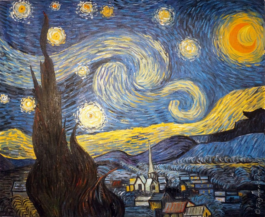 Картина ночь ван. Звездная ночь Ван Гог 1889. Лунная ночь картина Ван Гога. Винсент Ван Гог Звёздная ночь 1889 оригинал. Ван Гог Звездная ночь масло.