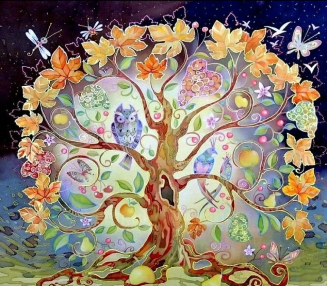 Плоды чудо дерева 5 букв. Чудо дерево Древо жизни. Калпа Врикша дерево. Древо жизни и Древо познания добра и зла. Сказочное дерево.
