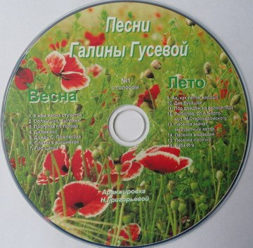 Есть два диска с голосом и минусами. На велике