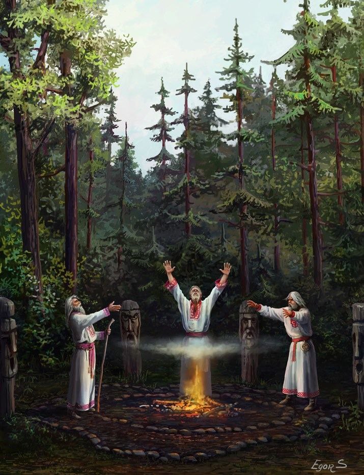 Волхвы у костра