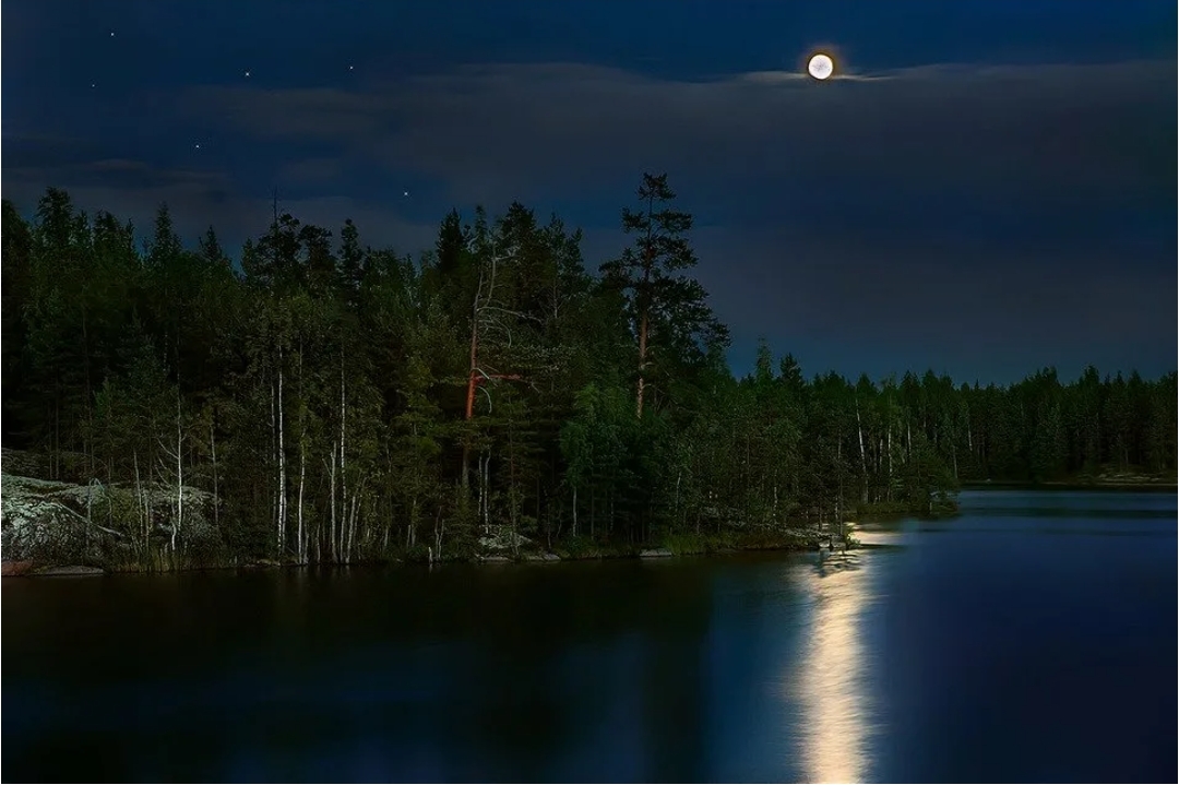 Луна озера ночи. Река ночью. Природа ночью. Ночной пейзаж. Берег озера ночью.