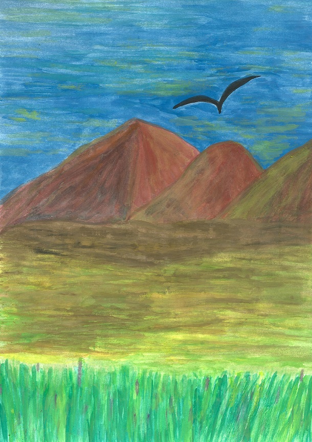 Я как птица скитаюсь, пытаясь лететь над землёй...