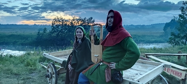 В телеге
